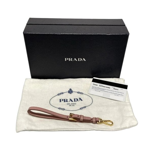 PRADA -Pink Saffiano Shine (leather) Other Style Wallet 795-072225 - Picture 13 of 13